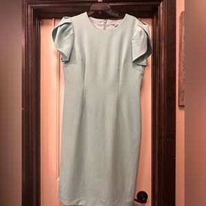 ANTONIO MELANI Light Blue Midi Dress
